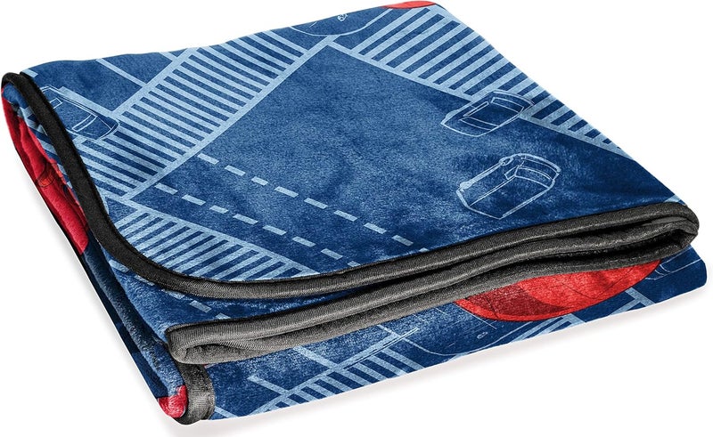 Jay Franco Plush Throw Blanket – 46" x 60" Inch Cartoon Kids Soft & Cozy Fleece Throw for Bedroom & Couch Décor, Official Licensed Product, Red - Spiderman - Image 4